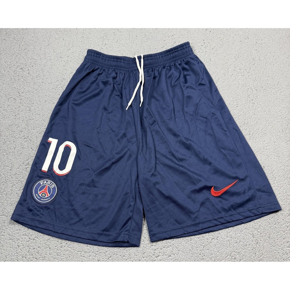 Nike Paris Saint-Germain Shorts Youth Large Blue Soccer Football 10 PSG